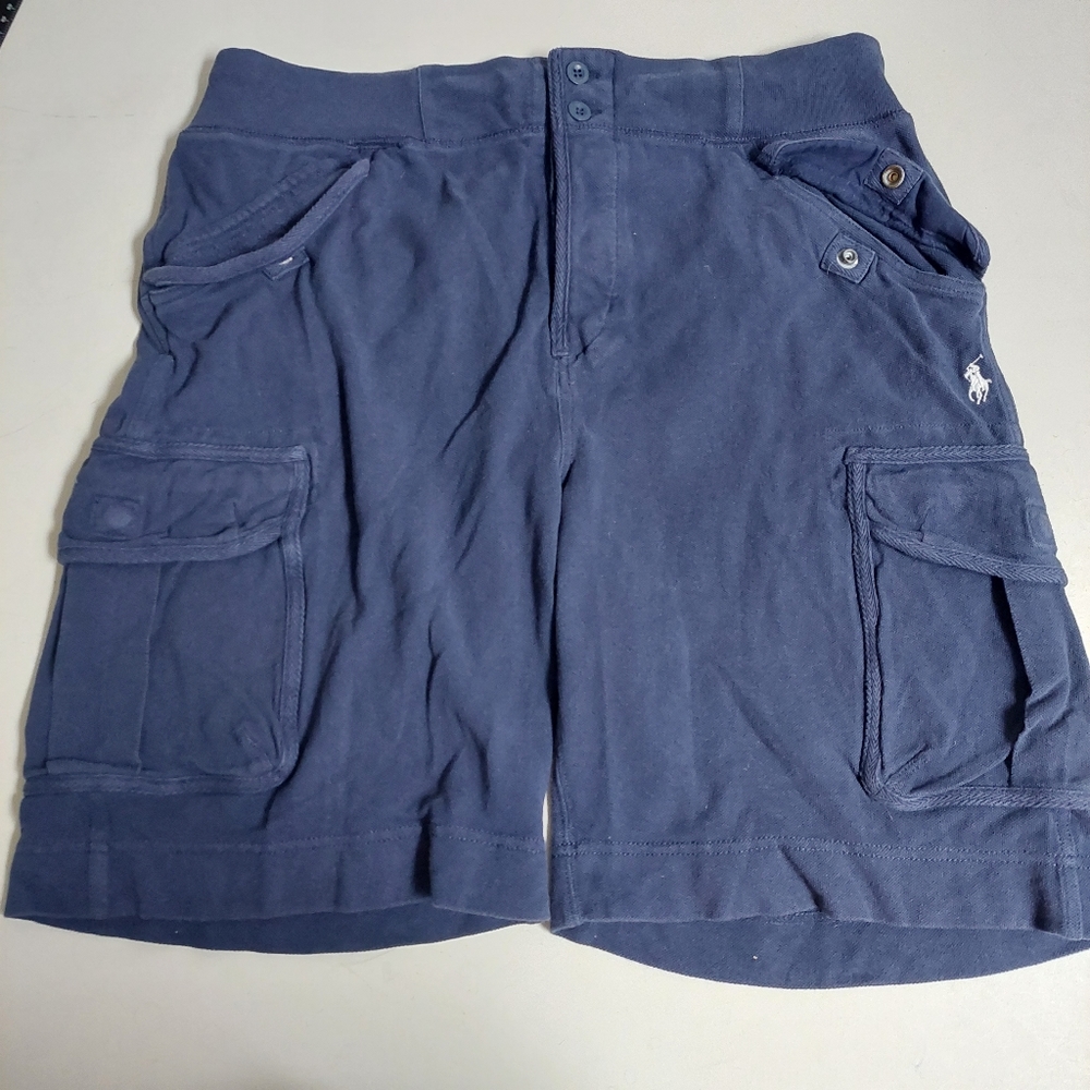 Polo by Ralph Lauren Navy Cotton Cargo Shorts - Men's